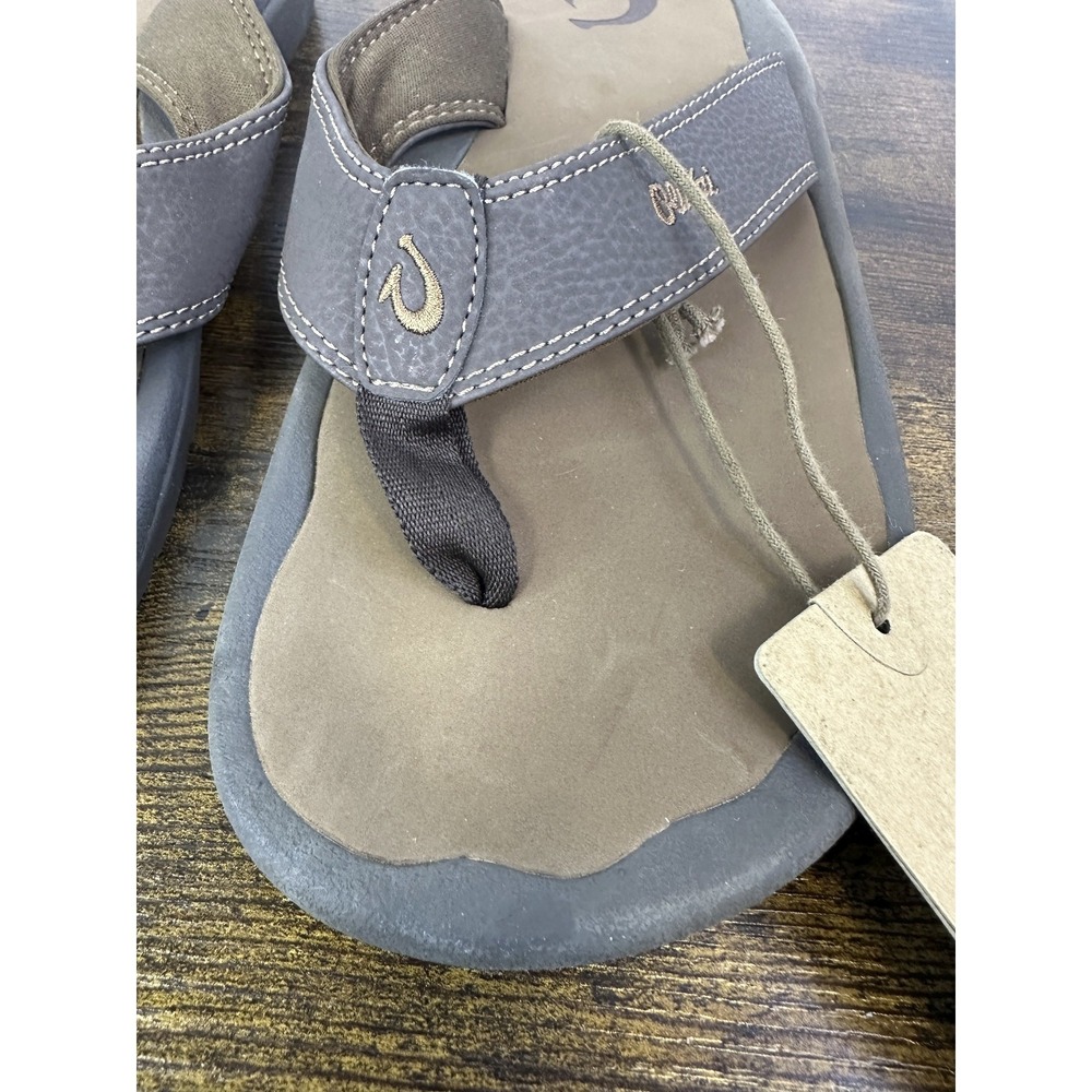 NWT Olukai Ohana Men's Best Selling Beach Comfort Sandals Size 9 Dark Java/Ray - Picture 6 of 13
